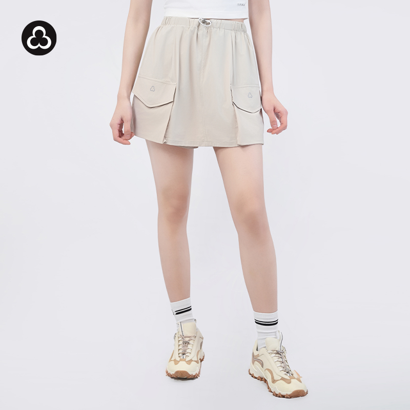 TITIKA飘飘防晒裙裤女中腰宽松A字裙运动休闲半身裙