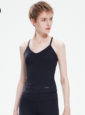 TITIKA裸感塑形运动背心女带胸垫健身紧身短款上衣Just Peachy