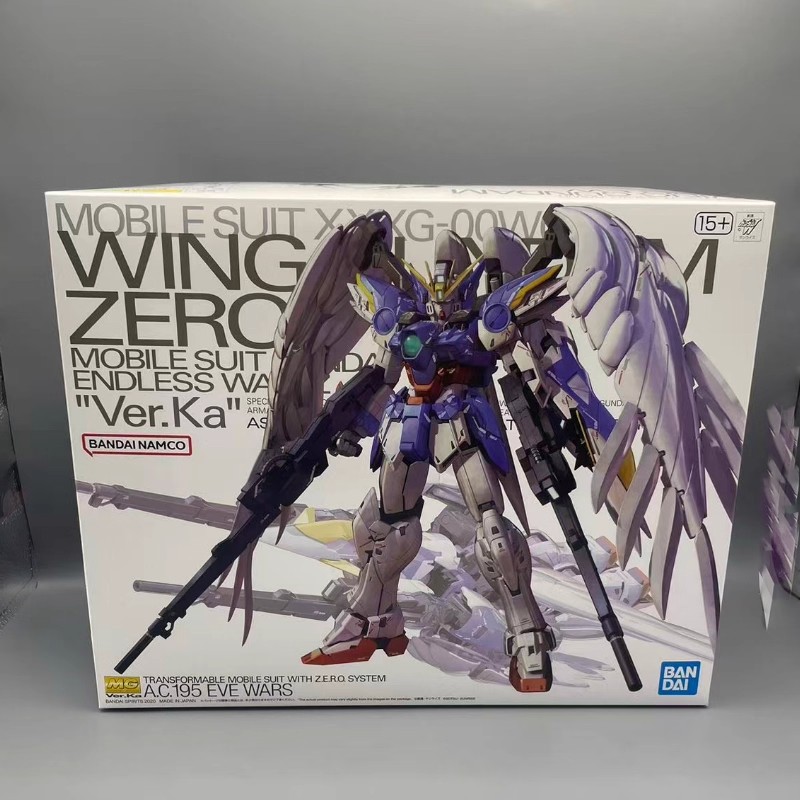 万代拼装模型MG机动战士高达零式飞翼掉毛EW VER.KA卡版现货