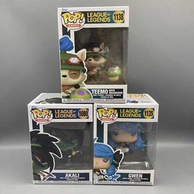 Funko POP英雄联盟League of Legends周边提莫 格温 阿卡丽 手办