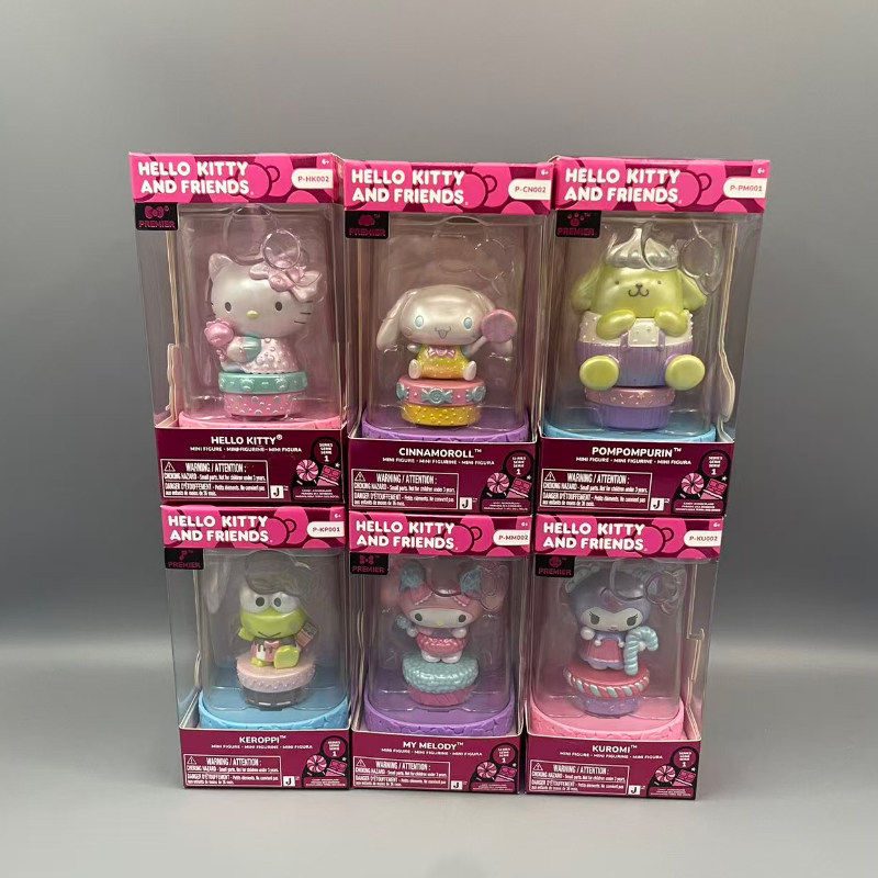JAZWARES 三丽鸥KT玩偶公仔糖果系列凯蒂猫手办潮玩小摆件美乐蒂