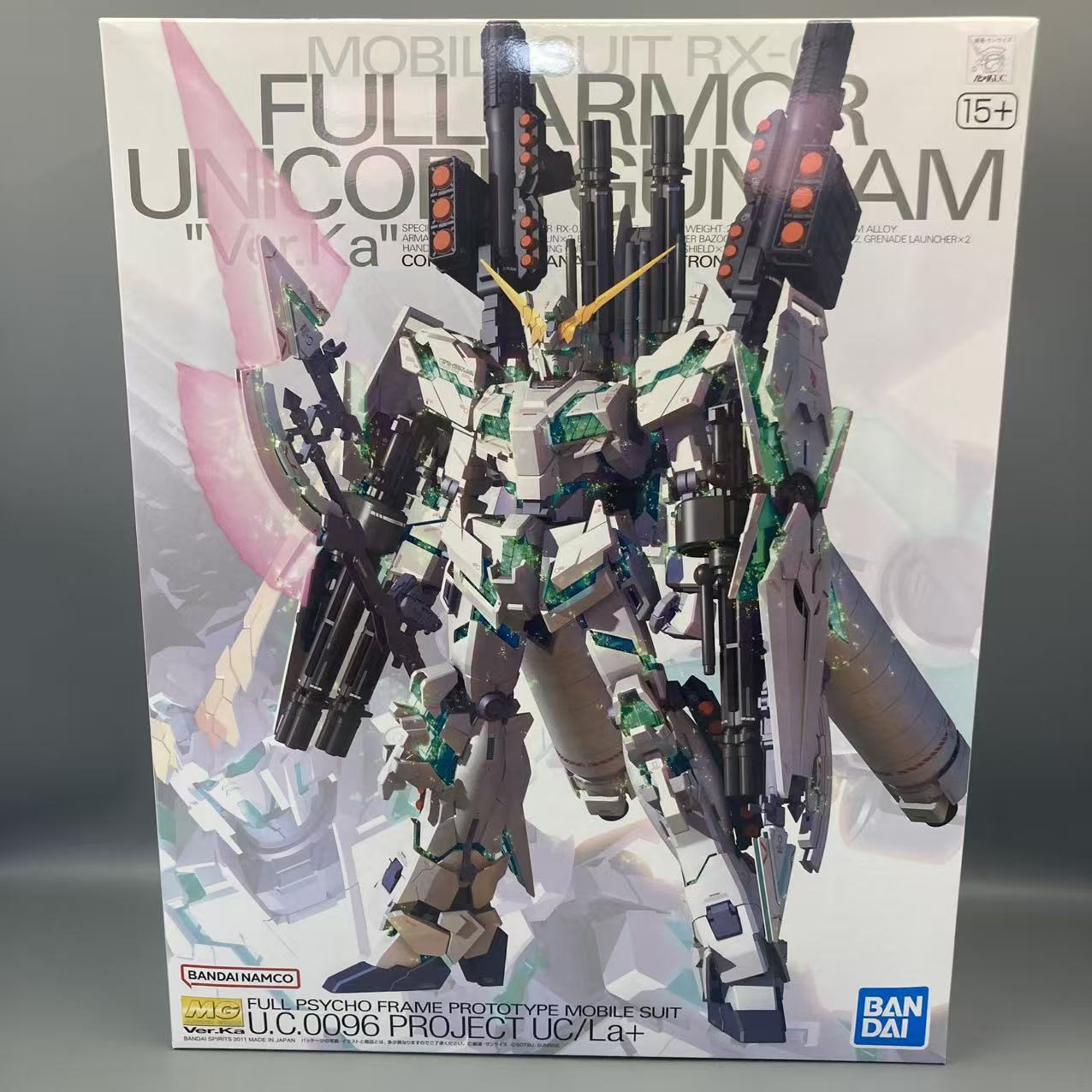 现货 万代 拼装 模型 MG 1/100 FA全武装独角兽高达 Ver.Ka 卡版图片