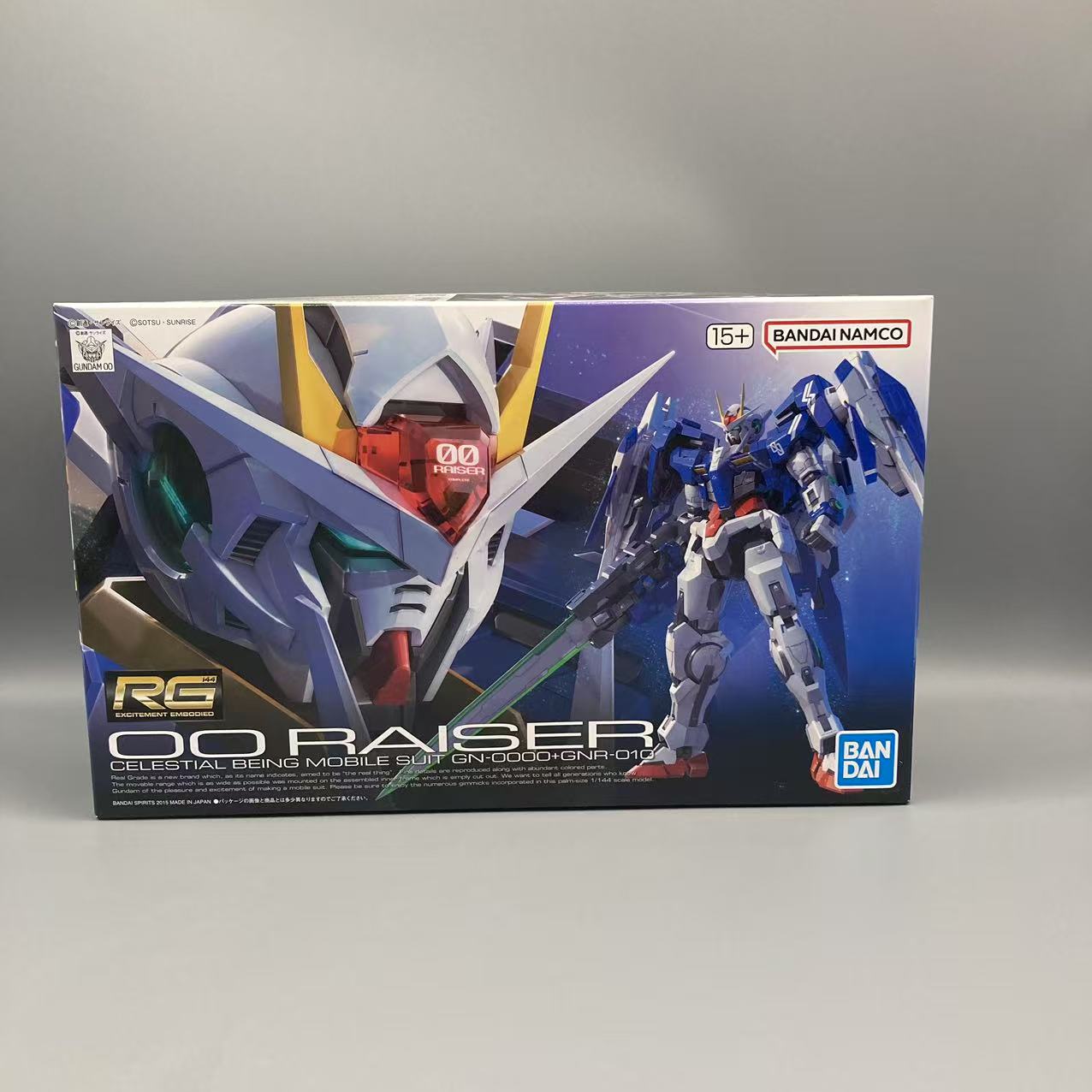 BANDAI/万代正品 RG 1/144 OO 强化高达拼装模型 收藏玩具