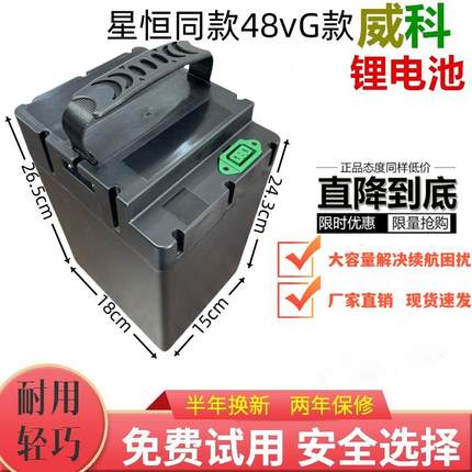 48v星恒同款G款锂电池大容量25ah带外壳雅迪爱玛台铃电动车瓶30ah