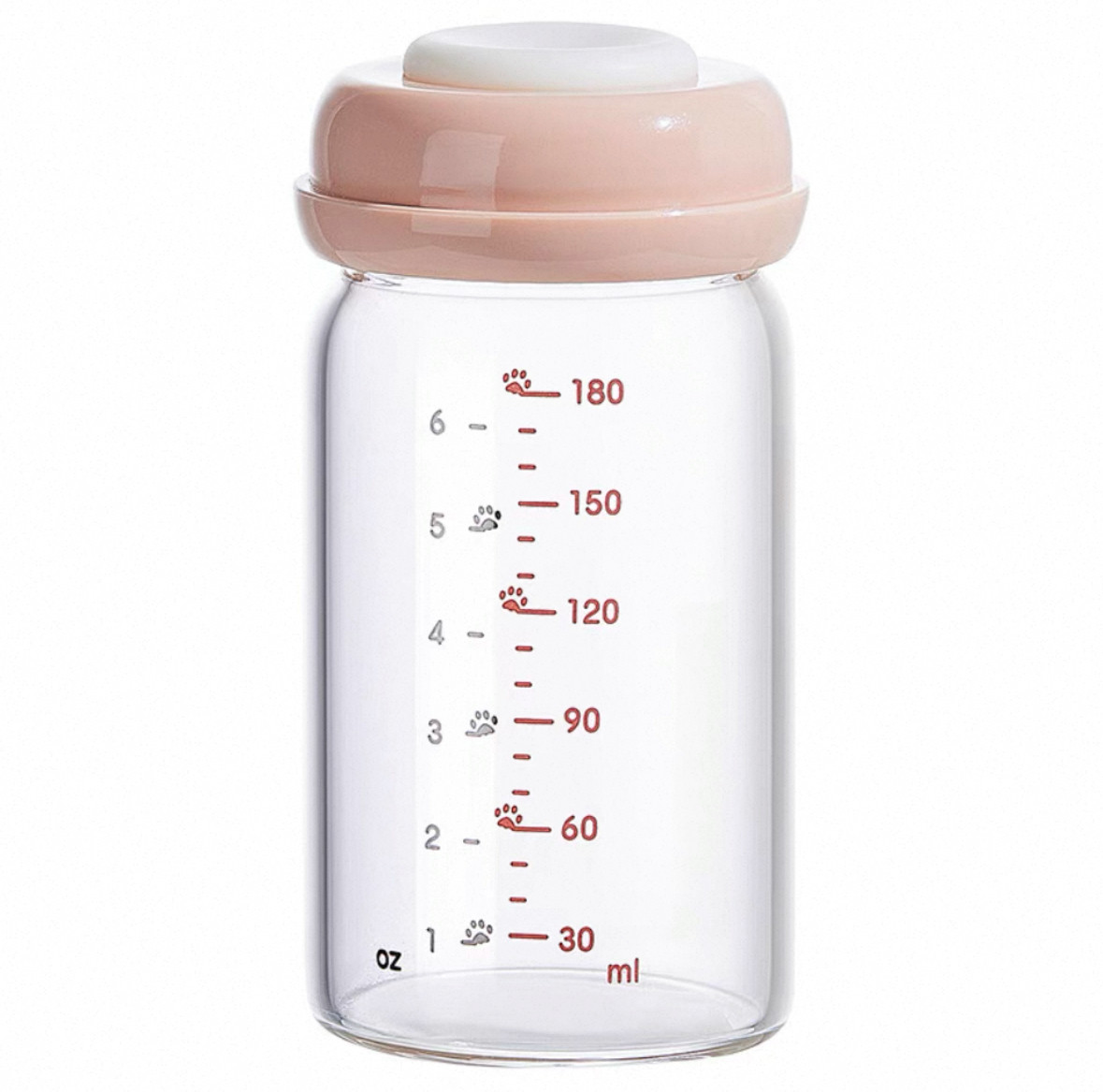 玻璃储奶瓶冰箱母乳专用保鲜直连小白熊吸奶器配件存奶罐储奶瓶