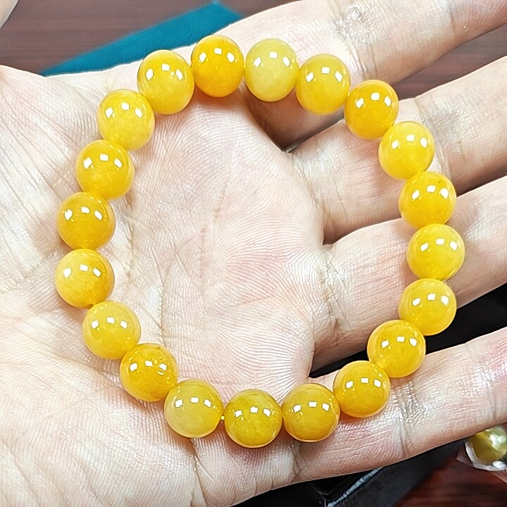 招财转运黄龙玉10mm手串男女款