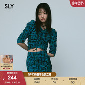 新品 衬衫 复古日杂风格 SLY 纹捏褶蝴蝶结时尚 修身 女030HSZ30 2560