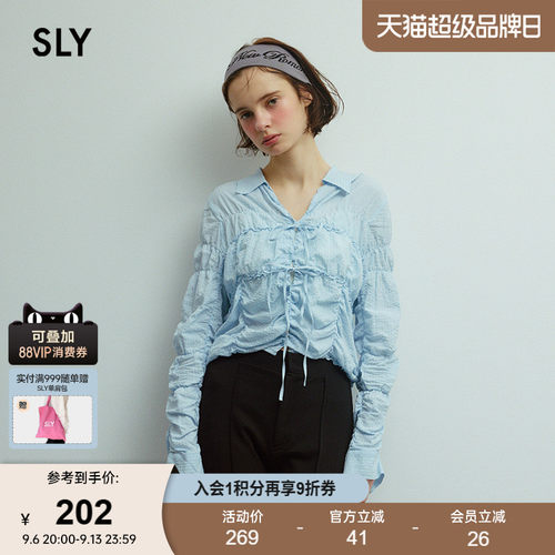 褶皱&绑带增加立体感  适合多场和穿搭