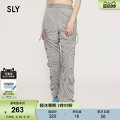 欧美机能风抽褶工装 新品 裤 辣妹休闲裤 0081 SLY 030HSR31 24春季