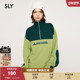 SLY 0240 街头风拉链半开领撞色运动感卫衣030HSA90 24冬季 新品
