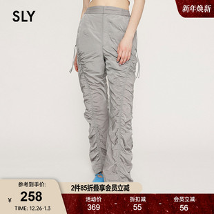 欧美机能风抽褶工装 新品 裤 辣妹休闲裤 0081 SLY 030HSR31 24冬季