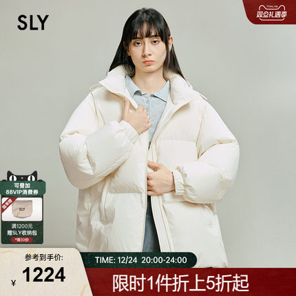 SLY2025冬季新品泡芙保暖加厚90连帽短款羽绒服外套030IAR30-4661