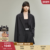 SLY冬季 1003 外套038IAA30 新品 通勤休闲风细条纹oversize西装