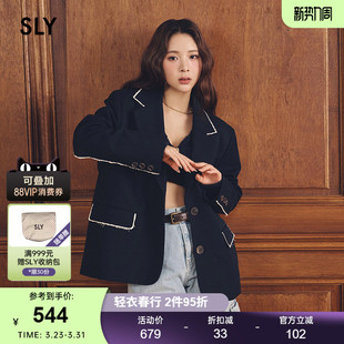外套030HSA01 SLY 学院风西装 非正式 0020 早春新品
