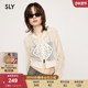 SLY 1061 休闲度假风连帽拉链镂空针织外套030HSI30 夏季 新品