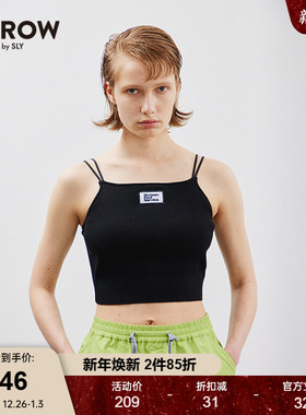 【THROW系列】SLY 春季刺绣贴布针织小吊带030HS001-0941