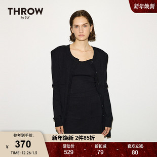 THROW系列清冷感针织连衣裙女030HA070 新品 1991 2024冬季 SLY