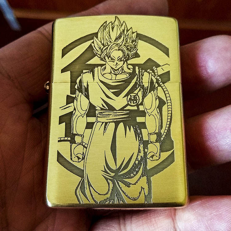 原装正品zippo打火机正版美国纯铜204B 定制动漫 七龙珠 小悟空