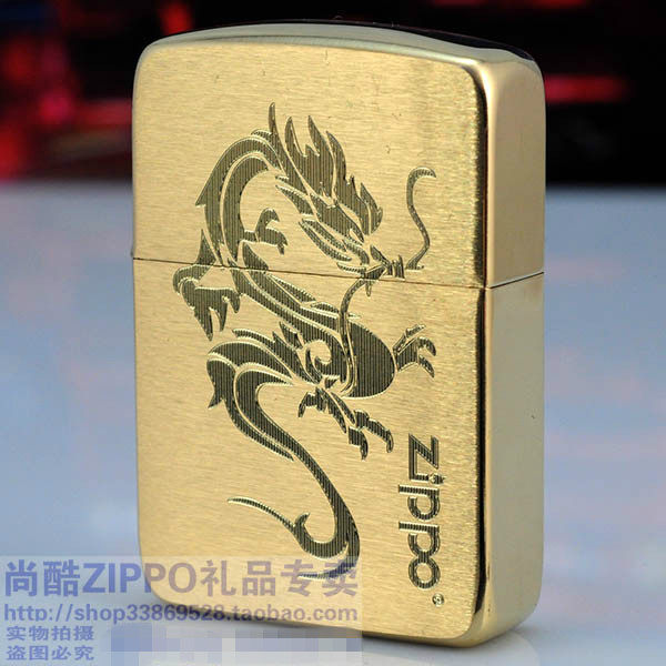 原装正品ZIPPO纯铜1941B复刻打火机定制雕刻生肖龙可刻字生日礼物