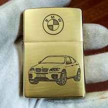 原装正品ZIPPO打火机204B纯铜煤油 越野宝马汽车BMW X6高端定制