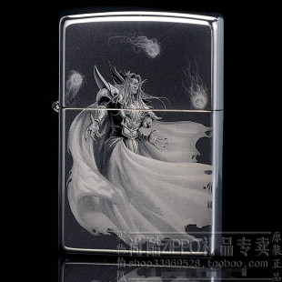 原装正品ZIPPO镜面打火机DOTA2游戏人物魔兽世界召唤师卡尔Kael