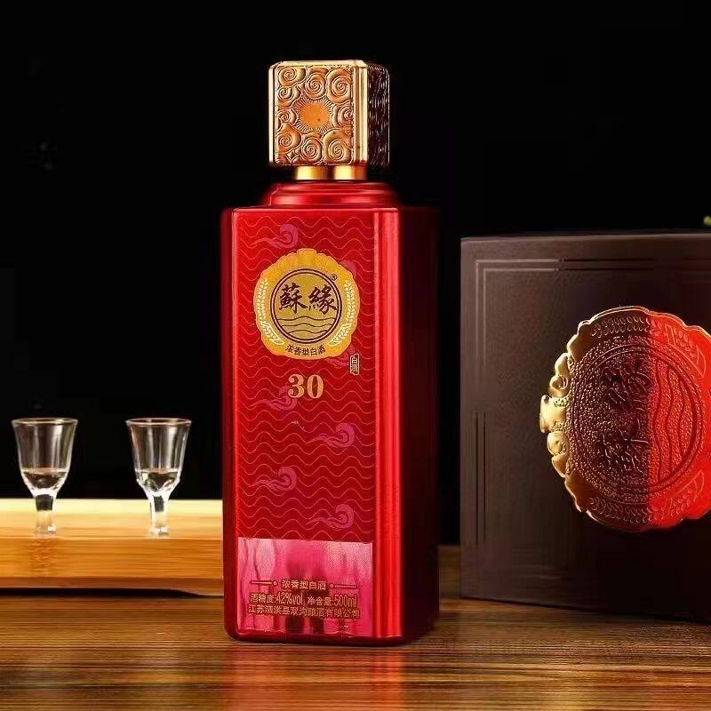 江苏双沟酿酒苏缘白酒30 原箱6瓶苏缘酒42度豪华高档浓香型批发价