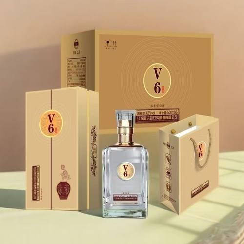 双沟浓香型42度酿酒V6白酒500商务宴请送礼佳品整箱三礼袋超惠价
