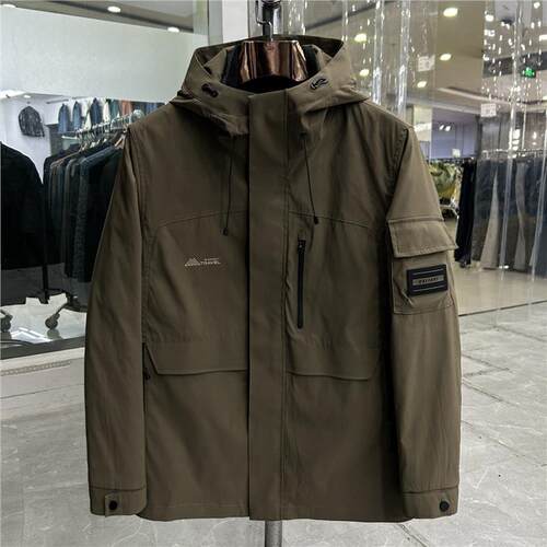 【H家】都市冲锋棉衣！正品户外撤柜品牌剪标防风防雨男棉服182J