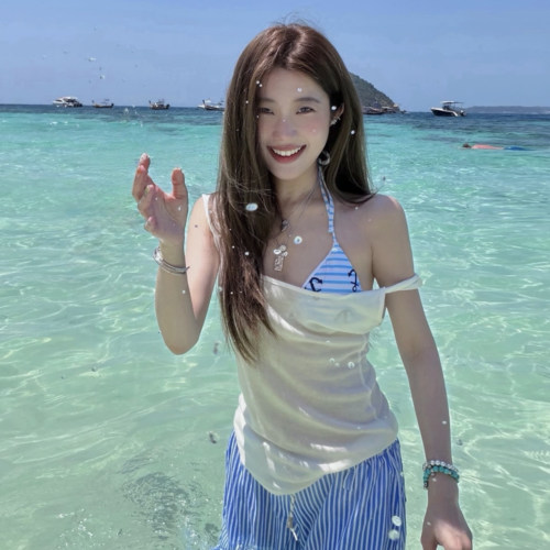 布罗安分体网红性感长裤泳衣女