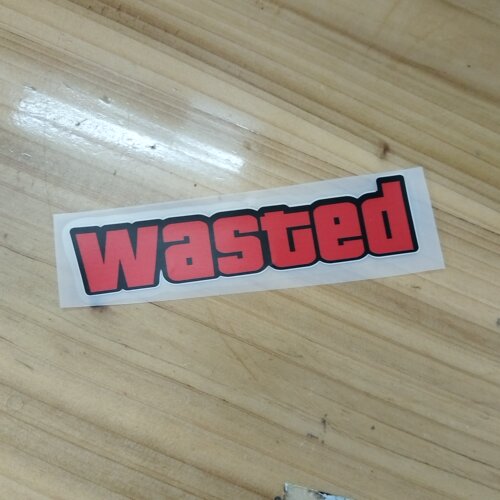 TLP反光车贴 Wasted标志GT Auto经典飞车R星沙盒游戏防水贴纸