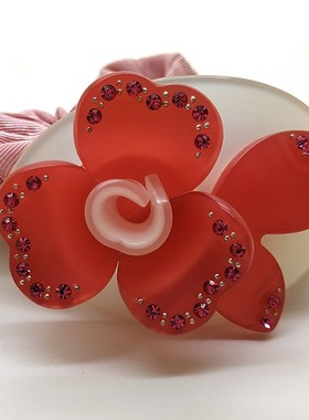 缘颖饰品 茗华发饰hairclip韩国花朵马尾圈发圈头饰布圈发绳礼物