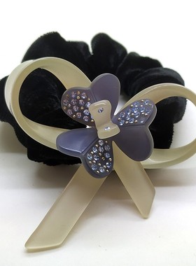 缘颖饰品 茗华发饰hairclip发圈韩国典雅花发绳马尾圈头饰礼物