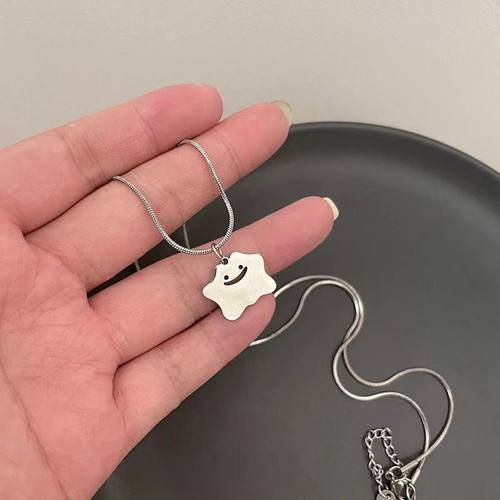 钛钢项链女嘻哈设计小怪兽
