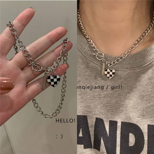 锁骨链女爱心项链百搭卫衣链