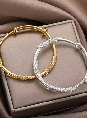 2026年爆款繁花似锦手镯轻奢时尚玲珑花朵可推拉女式