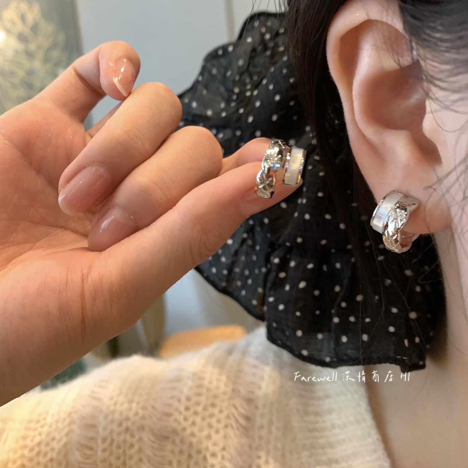 法式小众设计感耳钉2025新款