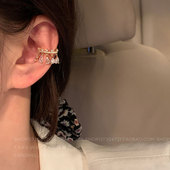 超美 ins精致锆石流苏耳夹仙气森系超仙无耳洞耳饰女耳骨夹耳环