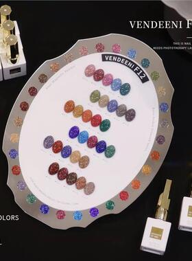 新品西卡Vendeeni美甲一笔上色甲油胶持久牢固彩色指甲猫眼碎钻