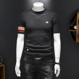 2025新款男装提花毛衣羊毛衫圆领针织衫打底衫2501p125长期货，男装针织衫/毛衣，钱塘7038(原5007）