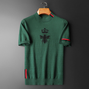 2025新款男装提花毛衣羊毛衫半高领针织衫打底衫2502p125长期货，男装针织衫/毛衣，钱塘7038(原5007）