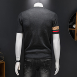 2025新款男装提花毛衣羊毛衫圆领针织衫打底衫2501p125长期货，男装针织衫/毛衣，钱塘7038(原5007）