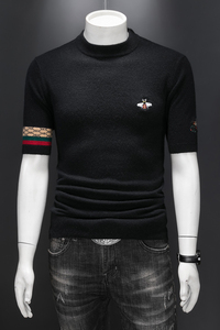 2026冬季男士羊绒半高领半袖羊绒衫针织衫打底 77026/p215长年货图片