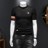 2025新款男装提花毛衣羊毛衫圆领针织衫打底衫2501p125长期货，男装针织衫/毛衣，钱塘7038(原5007）