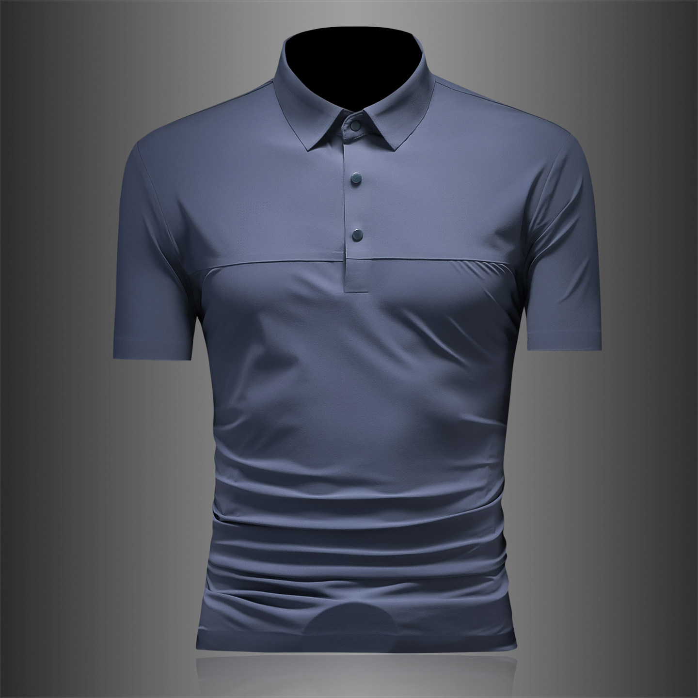 26夏季多色新款纯色商务冰丝无痕修身POLO衫翻领短袖2618-P68，男装Polo衫，钱塘7038(原5007）