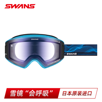 超强防雾滑雪镜SWANS开窗换气