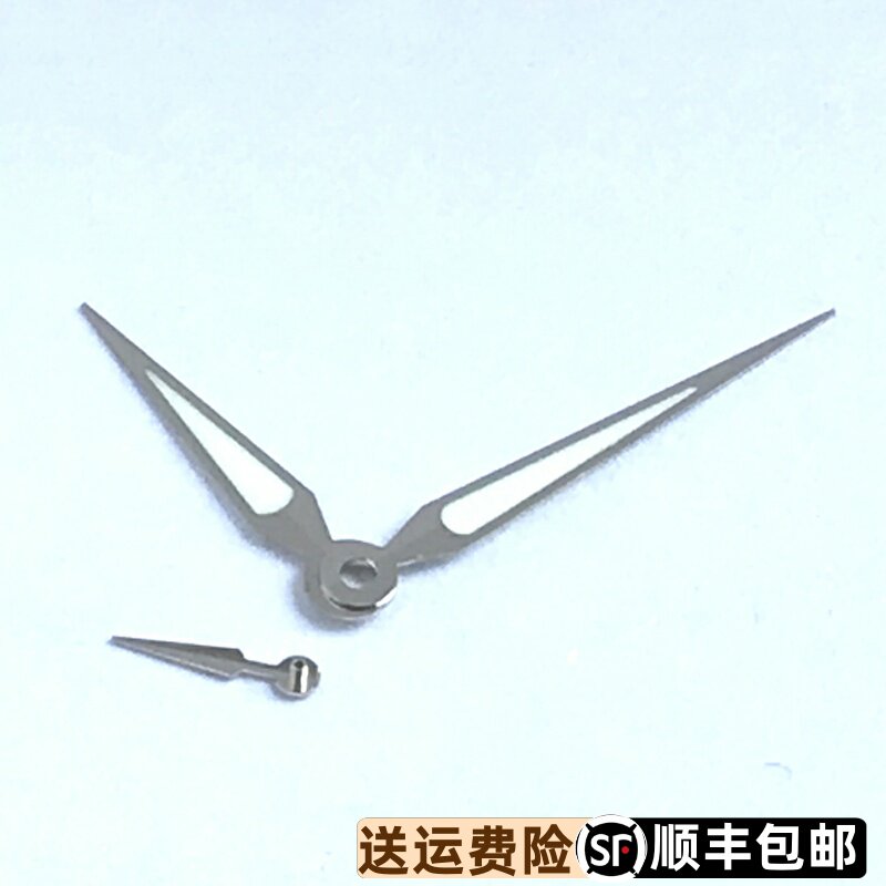 天王表GS5963原装手表指针银色皮带金色时分秒针计时针四针配件