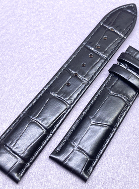 天王表原装蝴蝶扣款GS51382真皮表带22MM男表原厂专柜正品牛皮带