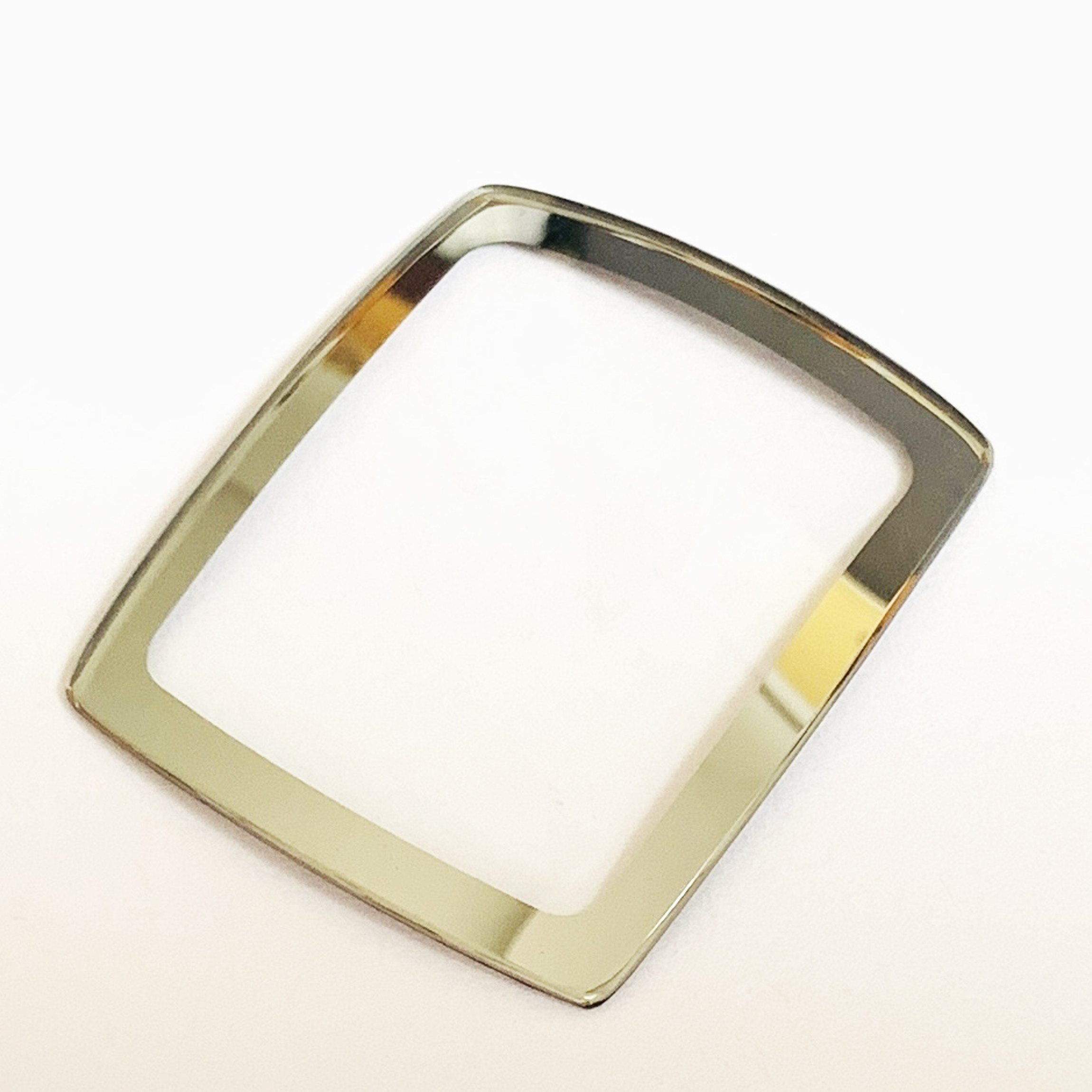 天王表镜面GS3307原装精钢银边水晶玻璃3307男表蒙方形原厂正品