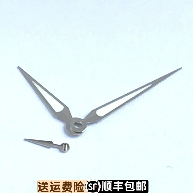 天王表GS5963原装手表指针银色皮带金色时分秒针计时针四针配件