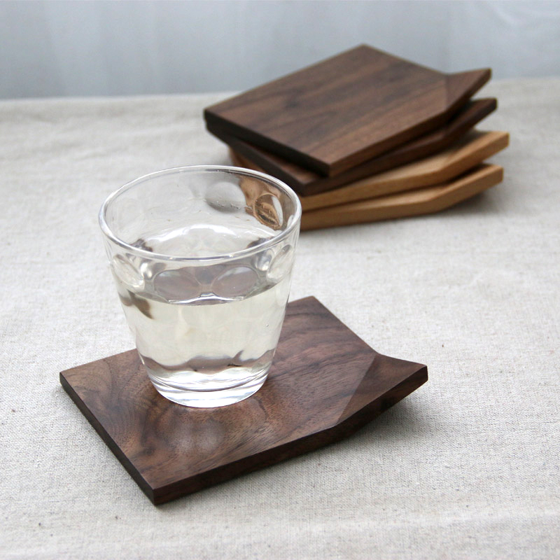木质杯垫雨木餐桌垫杯托